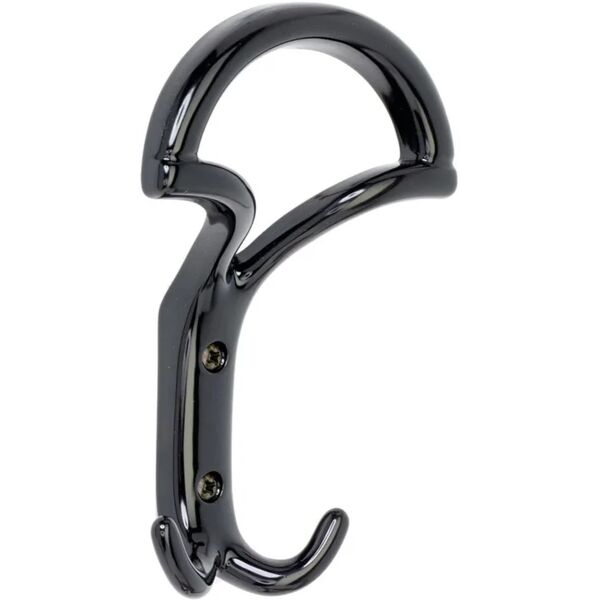 leroy merlin gancio appendiabiti da avvitare  arco3 in metallo nero lucido 3 ganci l 14 x h 10 cm