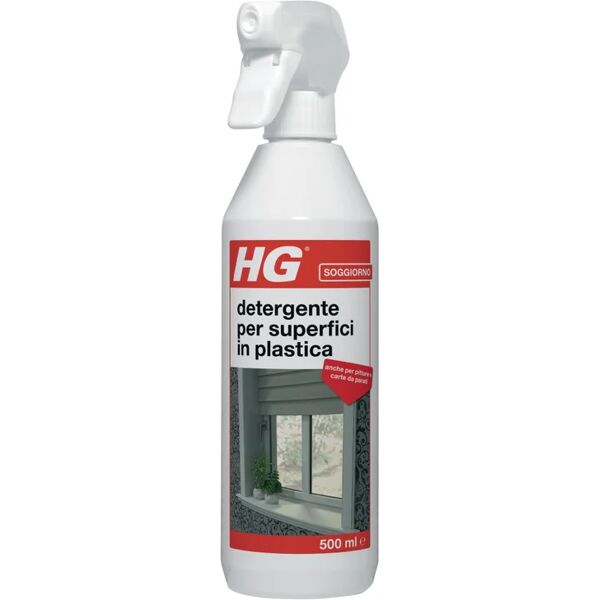 hg pulitore  detergente per superfici in plastica 0,5 lt