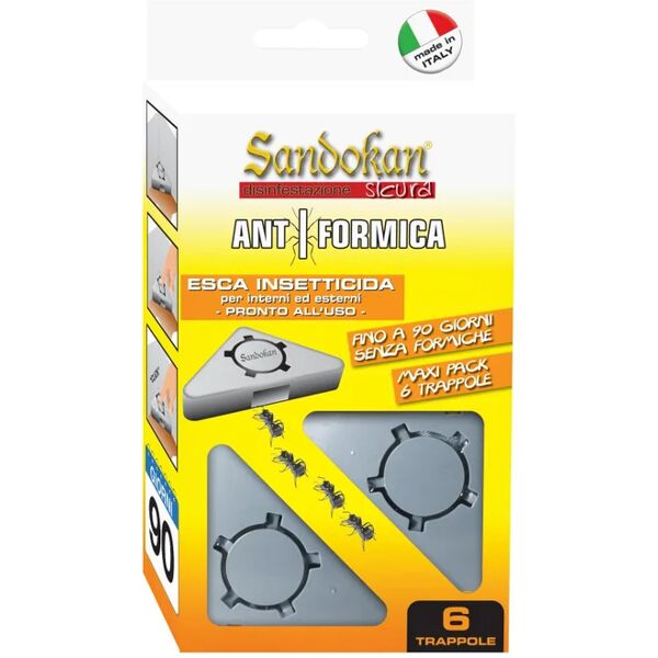 sandokan trappola gel per formiche  6 pezzi