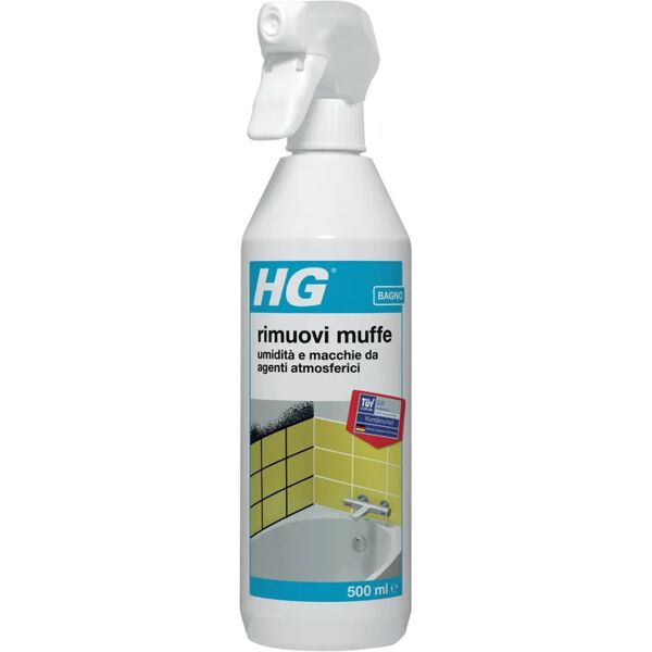 hg pulitore antimuffa  rimuovi muffe umidità e macchie 0.5 l