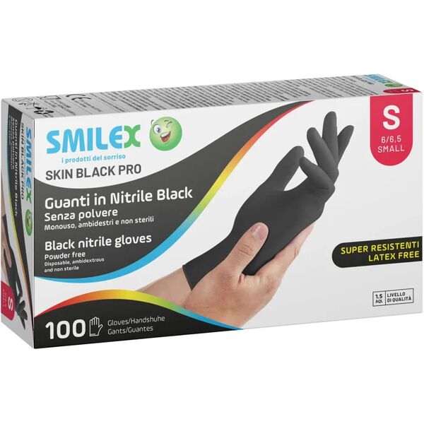 leroy merlin guanto monouso smilex skin black s in nitrile tg unico 100 pezzi