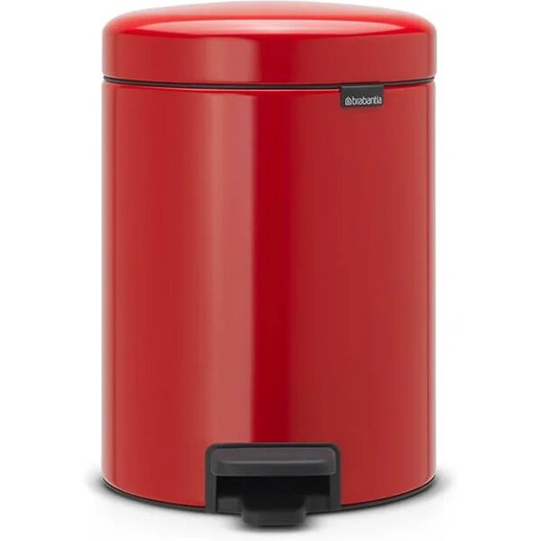 brabantia pattumiera pedal bin lt.5 rosso