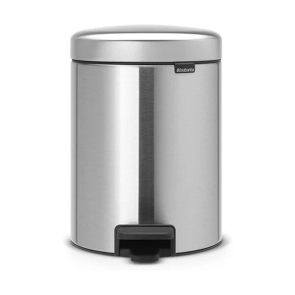 brabantia pattumiera pedal bin lt.5 argento matt