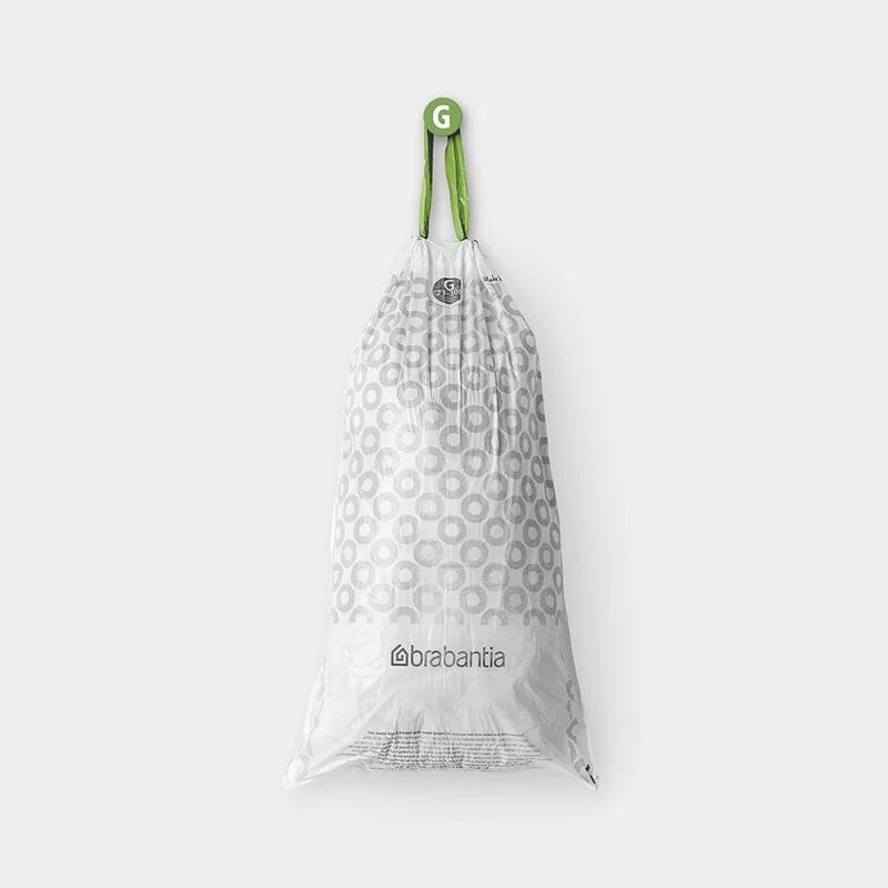 brabantia sacchi spazzatura  perfectfit bags g, 23-30l l 42.5 x h 75 cm 30 l bianco 20 pezzi