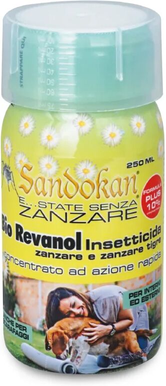 sandokan insetticida liquido per zanzare  bio revanol 250 ml