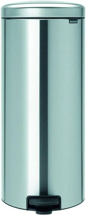 brabantia pattumiera new icon  a pedale grigio inox 30 l