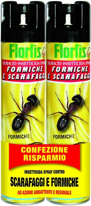 flortis insetticida spray per formiche  bipacco s&f 400 ml