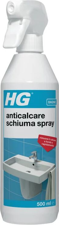 hg detergente anticalcare  anticalcare schiuma spray 0,5 lt