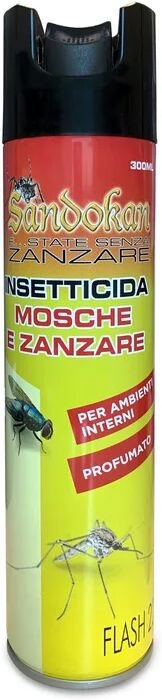 sandokan insetticida spray per zanzare, mosche  300 ml