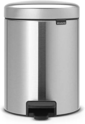 brabantia pattumiera pedal bin lt.5 argento matt