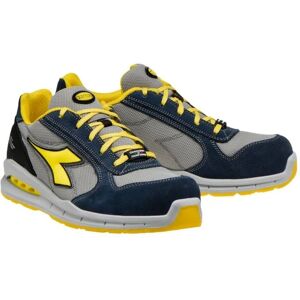 Diadora RUN NET AIRBOX - SCARPE ANTINFORTUNISTICA TRASPIRANTI AI CARBONI ATTIVI LOW S1P SRC BLU/GRIGIO -  UTILITY - Misura 46