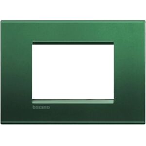 BTicino Placca 3 moduli Living light  verde park