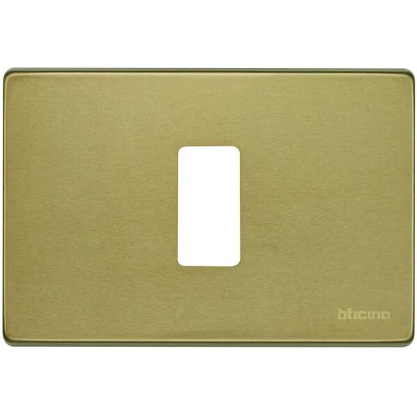 bticino placca 1 modulo magic  bronzo