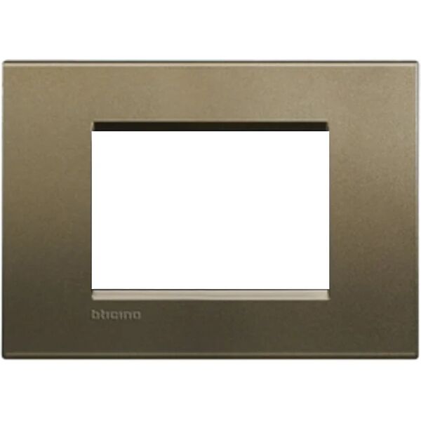 bticino placca 3 moduli living light  grigio square