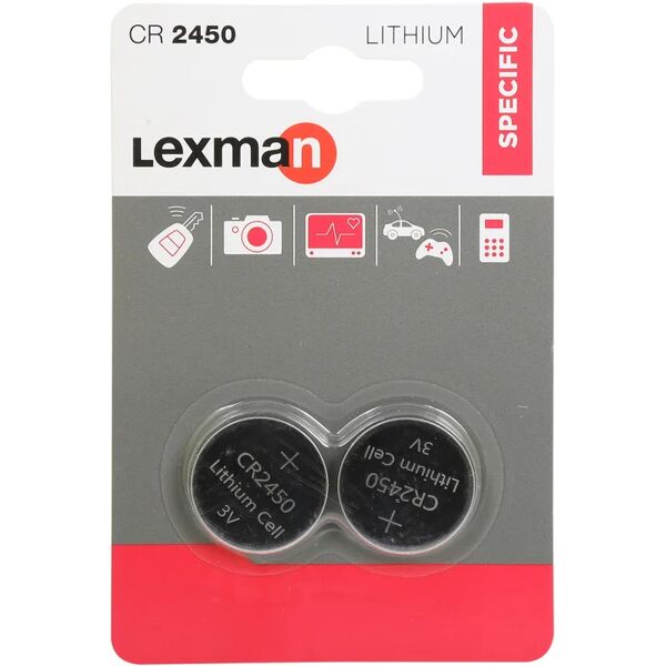 lexman pila cr2450 / dl2450  844980 2 batterie