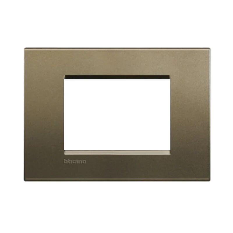 bticino placca 3 moduli living light  grigio square