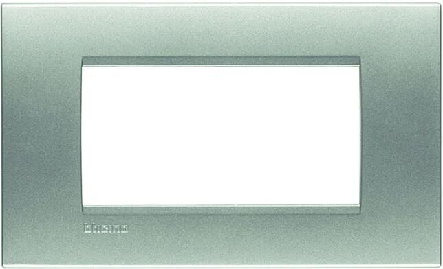 bticino placca 4 moduli living light  grigio tech