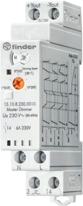 finder centralino  master 151082300010 1 modulo 230v 4 mm²