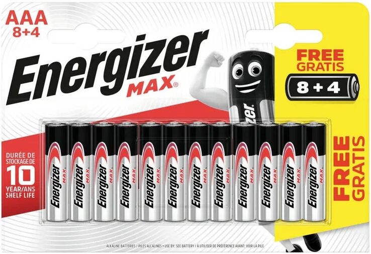 energizer pila lr03 aaa  12 batterie