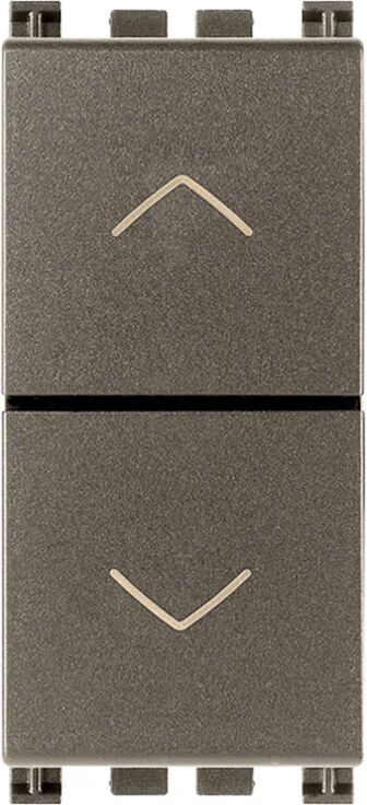 vimar dimmer commutatore 2p 10ax metal arké  grigio scuro