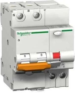 schneider electric interruttore magnetotermico domc45 1p+n c 25a 30ma 4500a