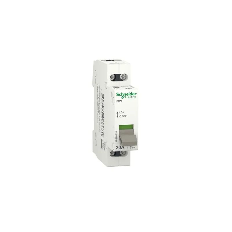 schneider electric interruttore di carico isw 2p 20a 415v -