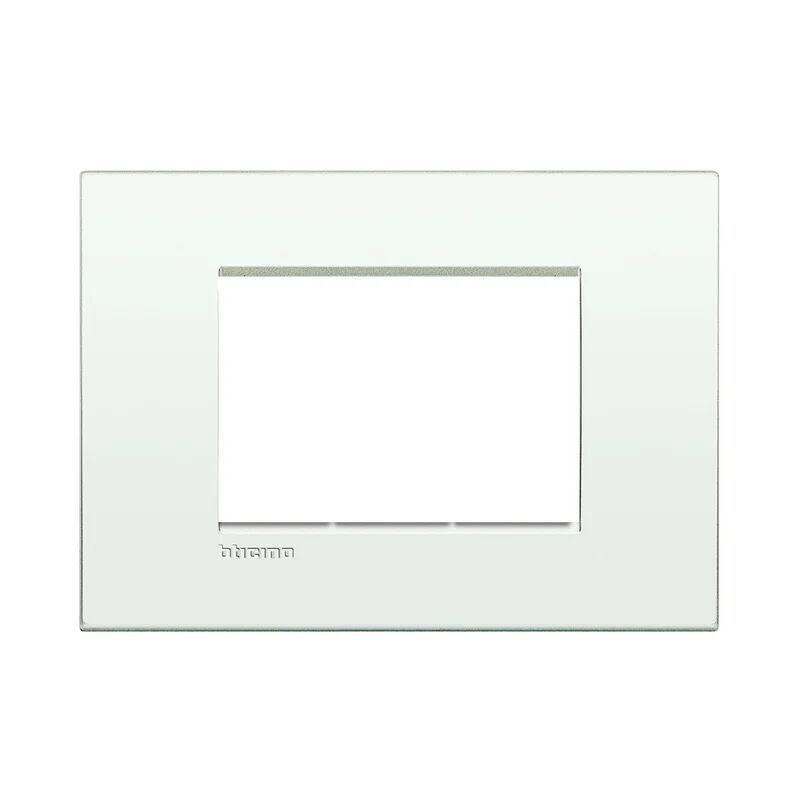 BTicino Placca 3 moduli Living Light Air  bianco puro