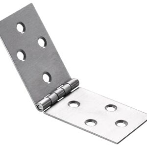 HETTICH Cerniera per mobili piana  inox L 120 x H 40 mm apertura 270 °