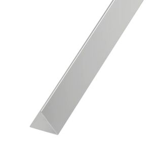 ARCANSAS Profilo triangolare  in alluminio argento L 1 m 50x50 mm