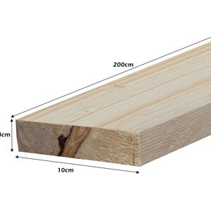Leroy Merlin Tavola in abete grezzo L 200 x P 10 x Sp 2.3 cm