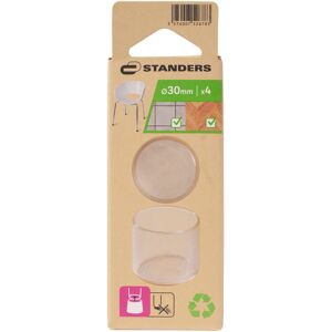 STANDERS Sottopiede per mobile tondo  in pvc Trasparente Ø 30 x H 31.5 mm, 4 pezzi