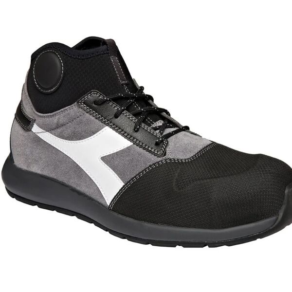 diadora utility scarpe antinfortunistiche alte  d-lift sock pro hro esd s3 n° 43 nero e grigio