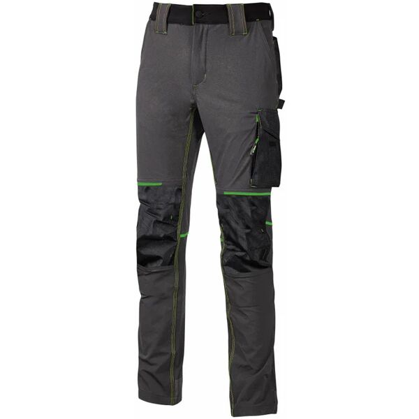 u-power pantalone da lavoro  atom grigio verde tg. xxl