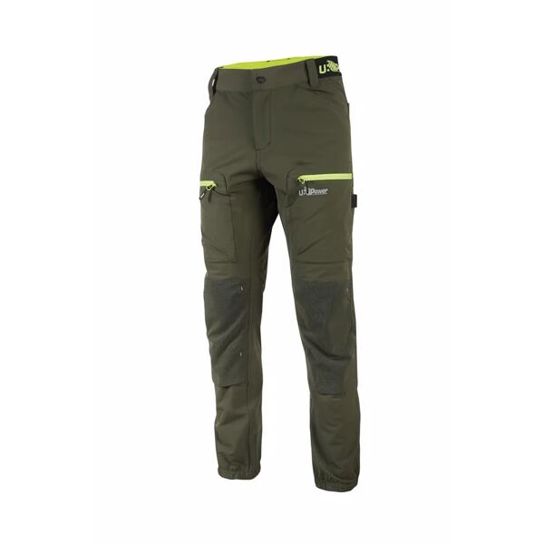 u-power pantalone da lavoro  fu267dg verde tg. m