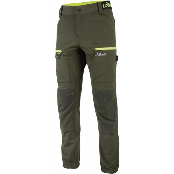 u-power pantalone da lavoro  fu267dg verde tg. l