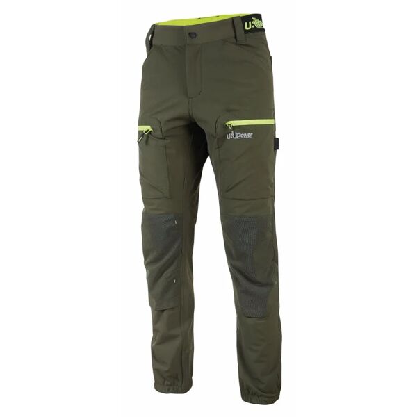 u-power pantalone da lavoro  fu281dg verde tg. xl