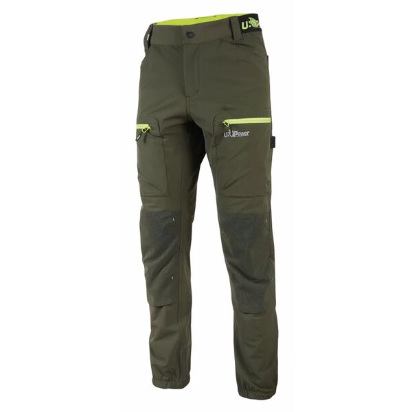 u-power pantalone da lavoro  fu281dg verde tg. xxl