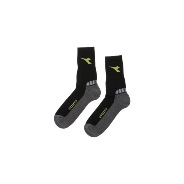 diadora calze da lavoro nero/grigio gabbiano c4699 - cotton summer socks -  utility - taglia m