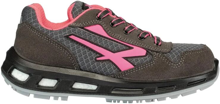 u-power scarpe antinfortunistiche basse  verok s1p n° 38 grigio e rosa