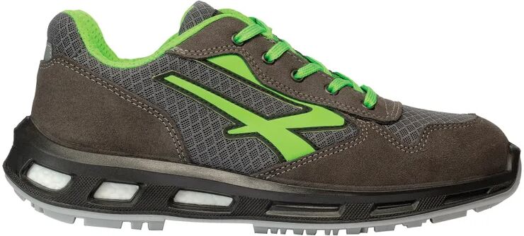 u-power scarpe antinfortunistiche basse  point s1 n° 39 grigio e verde