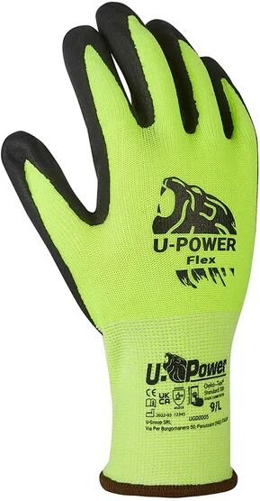 u-power guanto  flex in schiuma di nitrile tg 9 1 paia