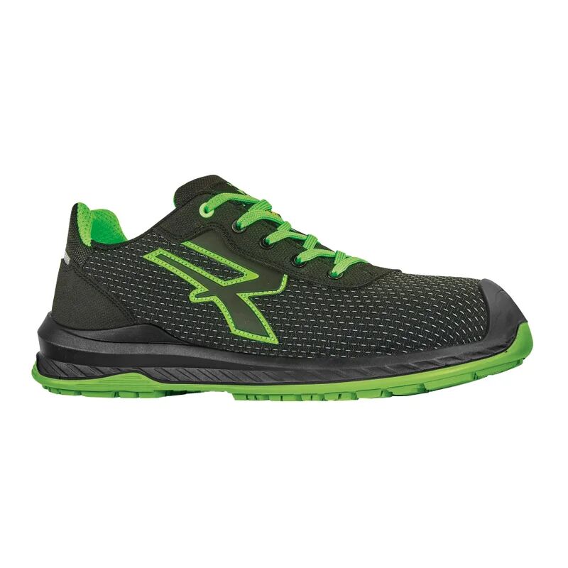 u-power scarpe antinfortunistiche basse  island esd s3 n° 40 nero e verde