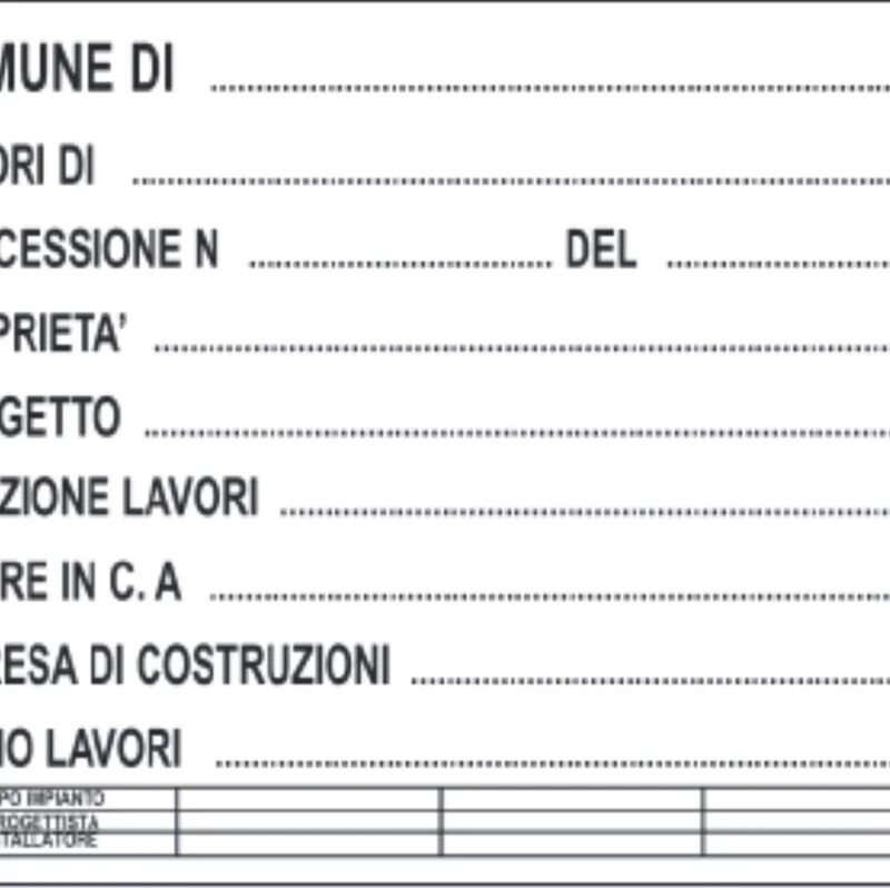 generico cartello polionda cm.50x70 cantiere