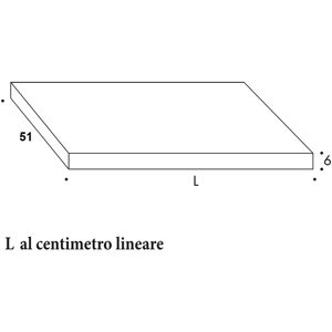 Leroy Merlin Top per lavabo Plan P 51 x H 6 cm colore su ordinazione