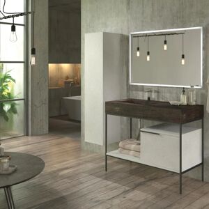 Leroy Merlin Mobile sottolavabo e lavabo con illuminazione Tube colore su ordinazione L 105 x H 87 x P 51 cm