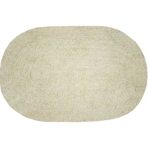 Leroy Merlin Tappeto bagno ovale Funky in cotone beige 60 x 40 cmØ 60 cm