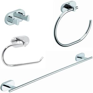 Leroy Merlin Set di accessori da bagno in inox cromato