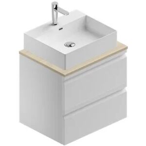 Leroy Merlin Mobile da bagno sotto lavabo PLL001 L 60 x P 46 x H 56 cm bianco, lavabo non incluso