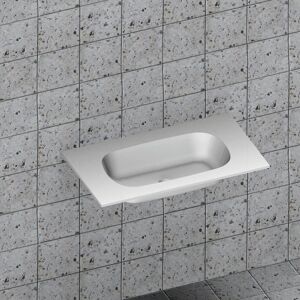 Leroy Merlin Lavabo consolle rettangolare L 80.6 x P 46 x H 14 cm in resina bianco