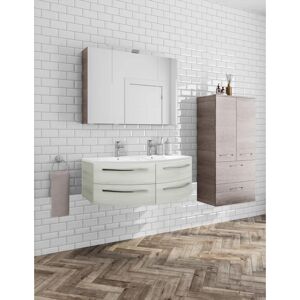 Leroy Merlin Mobile sottolavabo e lavabo Image rovere bianco L 130 x H 48.2 x P 48.5 cm